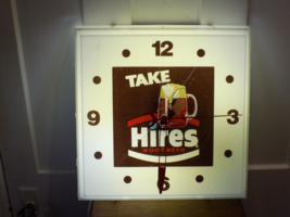 Vintage Take Hires Root Beer Lighted Clock - $158.40