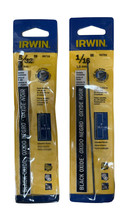 Irwin 1/16&quot; x 6&quot; and 5/32&quot; x 6&quot; Black Oxide Drill Bit SET - £11.60 GBP