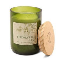 Paddywax Eco Green Candle in Glass 8oz - Eucalyptus/Sage - £27.43 GBP