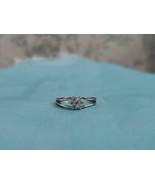 Round Cut CZ Adjustable Pretty Flower Style Toe Ring 925 Sterling Silver - $5.13 CAD
