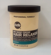 TCB ~ No Base Creme Super Hair Relaxer with Protein and DNA ~ 7.5 oz. Jar - £5.83 GBP