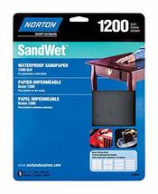 Norton 9&quot; X 11&quot; Wet Sand Sheet 1200 Grit (5) - $26.82 CAD