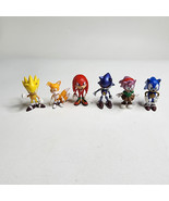 SEGA Sonic Lot of 6 Figures 2” SEGA Official Stamp on Foot Knuckles Metal - $1,668.52 MXN