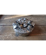 Vintage Cipolla Neiman Marcus Pewter Flower Box Missing a Flower - £21.01 GBP