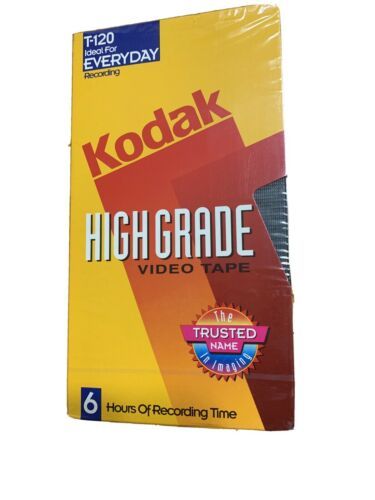 Kodak T-120 High Standard 6 hr VHS Sealed Videocassette Tape For VCR - $6.00