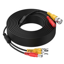 50 Feet All-In-One Bnc Video Power Dc Extension Cable For Cctv Security Camera H - £16.77 GBP