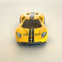 Hot Wheels &#39;17 FORD GT Diecast 1:64 Nightburnerz Mattel Yellow Black Str... - $7.87