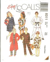 McCall&#39;s 8311 Children&#39;s Easy Robe &amp; Nightshirt 2 Lengths &amp; Pajamas 6,7 ... - £6.74 GBP
