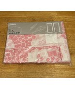 IKEA Curtain Panels Varen Nina Roeraade White Pink 57x98” Flower Geometric - $68.26 CAD