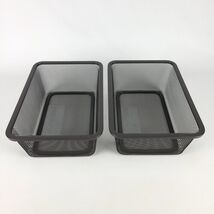 (Lot of 2) Ikea TROFAST Mesh Storage Box Dark Gray 7 7/8 x 11 3/4 x 3 7/... - $46.90