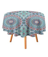 Mondxflaur Mandala Tablecloth Round Kitchen Dining for Table Cover Decor... - $296.80 MXN+