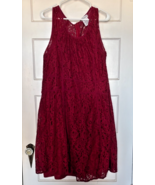 Jessica London Dark Red Lace Dress Size 16 - €25,82 EUR