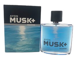 Avon musk + Marine Eau de toilette spray 2.5 fl.oz. - £17.26 GBP