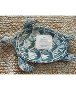 Sigrid Olsen Melamine Sea Turtle Appetizer Plates Set of 2 Dessert Aqua ... - £19.53 GBP