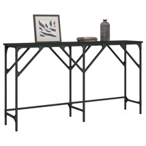 Console Table Black Engineered wood 55.1 x 11.4 x 29.5 in - $140.49