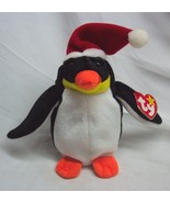 ERRORS TY Beanie Baby HOLIDAY ZERO PENGUIN W/ SANTA HAT 6&quot; Stuffed Anima... - £237.40 GBP