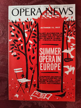 Rare Metropolitan Opera News Magazine October 14 1957 Summer In Europe - £12.80 GBP