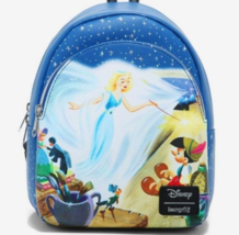 Loungefly Disney Pinocchio Blue Fairy Magic Mini Backpack New - £29.58 GBP
