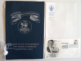 Reagan inaugural lot 3 items 1985 US President Bush - £18.88 GBP