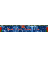 Web Banner Blue and Red Custom Christmas   45a - £5.59 GBP