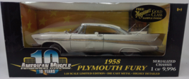 1958 Plymouth Fury Beige 1:18 Diecast 2001 American Muscle by ERTL #32612 NEW - £57.96 GBP