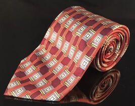 BIJOUX TERNER CHAIN LINKS Ribbon Red Gold and White Purple Neck Tie - $9.50