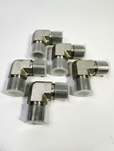 5-Male 90 Degree Elbow 3/8&quot; NPT x 3/8&quot; NPT Dash-6 Hydraulic Fitting Plat... - $471.44 MXN