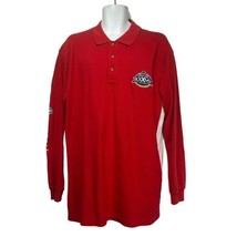 Vintage NFL Super Bowl XXXVII Men&#39;s Football Long Sleeve Logo Polo Shirt Size XL - £25.59 GBP
