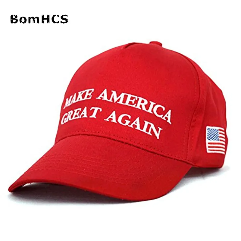 BomHCS Trump Make America Great Again Hats US Flag Cap Embroidered Casquette - £16.53 GBP