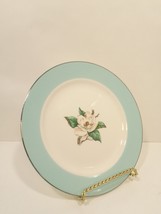 Turquoise Magnolia Lifetime China Salad or Dessert Plate LTC12 by Lifetime - £23.97 GBP