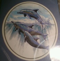 Dimensions 39009 Leaping For Joy Dolphins No Count Cross Stitch 1998 Pet... - £37.01 GBP