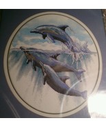 Dimensions 39009 Leaping For Joy Dolphins No Count Cross Stitch 1998 Pet... - £36.92 GBP