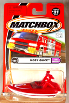 2001 Matchbox #21/75 Sun Chasers MOBY QUICK Boat Red-White - £7.81 GBP