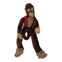 Vintage Mohair Plush Monkey Bellhop Vest Wired Armature Airbrushed Lacks... - £145.74 GBP