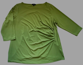 Premise Studio lime green Blouse Womens Size 2X 3/4 sleeve - £15.95 GBP