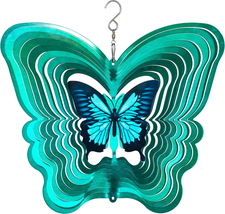 Butterfly Wind Spinners for Yard and Garden, Metal Butterfly Ornaments for Garde - £29.36 GBP