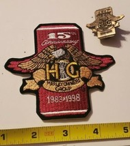 1998 HOG Harley-Davidson Owners Group 15th Anniversary Patch And Pin Set - $15.00