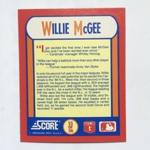 Willie McGee 1990 Score #55 MVPs Magic Motion 3D Hologram MLB Baseball Card - £0.78 GBP