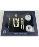 2004 The Open Royal Troon Golf Box Set 2 Balls Tees Divot Tool Marker Pe... - $67.22 CAD