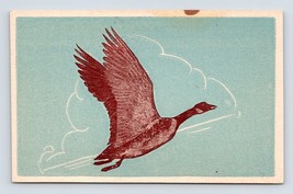 Canadian Goose In Flight UNP WB Postcard P6 - $3.91