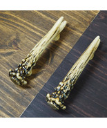 Set Of 2 Western Floral Filigree Lace Silver Bling Drawer Cabinet Bar Pulls - $34.24 CAD