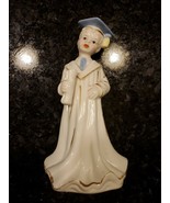 Vintage 1950&#39;s Bisque Boy in Graduation Gown with Diploma K&#39;s Collection... - £14.85 GBP