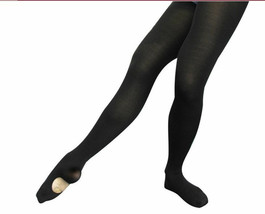 Body Wrappers A81 Women&#39;s Size Large/Extra Large Black Convertible Tights - £8.15 GBP