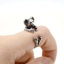 Fei Ye Paws Boho Koala Bear Ring Men Jewelry Cute Love Animal Rings Anel For Wom - £7.25 GBP