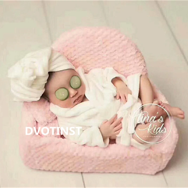 Play Dvotinst Newborn Baby Photography Props Scarf Bathrobes 2pcs Set Fotografia - £28.71 GBP