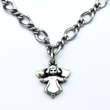 James Avery Sterling Silver Medium Twist Angel Charm Bracelet BR-677 Size Small - £125.03 GBP