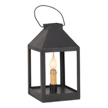 New Square Table Accent Light in Smokey Black Tin image 2