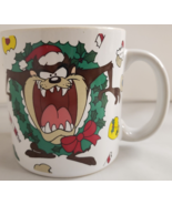 Warner Bros Tasmanian Devil Mug Christmas Vintage 1994 Sakura - £14.15 GBP