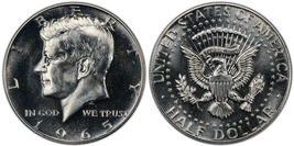 NGC MS67 1965 Kennedy Silver $0.50 – SMS - £328.04 GBP