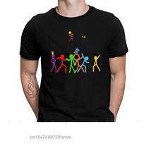 Men T Shirts Alan Becker Funny Games Funny Tee Shirt Ma My First Stick Figure Pi - £72.18 GBP